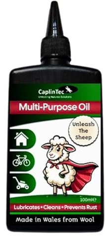 CaplinTec Multi-Purpose Oil | Long-Lasting Multipurpose Lubrication for Home, Garden, DIY, and Machinery | Natural Composition | Easy-to-Use Applicator | Versatile & Safe (100ml)