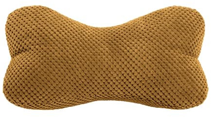 Leseknochen, Lesekissen, Nackenrolle Nackenkissen aus Cord,Stützkissen, Reisekissen mit Struktur,Formkissen,Buchauflage, Flexible Stütze für Bücher, E-Books oder Tablets-18x35cm (Senf)