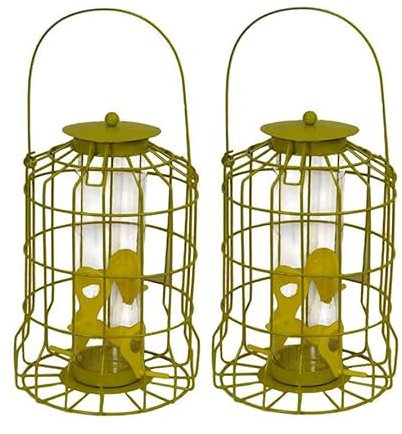 Selections Squirrel Proof Hanging Wild Bird Seed Feeder Cage - Pack of 2