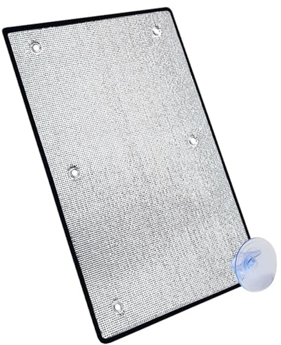 Thermal Insulation Reflective Window Films Aluminium Foil Sun Blocking Blackout Sun Protection Privacy Glass Film With Suction Cups Easy To Install(90x90 cm)