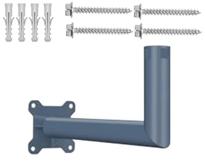 YiNLuax Ensemble de support mural long et robuste pour satellite - Matériel de montage mural facile à utiliser pour support mural satellite