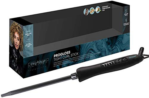 REVAMP Ultra Slim Curling Wand - Hair Curling Iron for Tight Curls, Ceramic Chopstick Curl Wand Infused with Progloss Oils, Temperature Control Curler, Thin Curling Tongs for Short & Long Hair