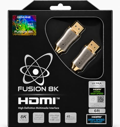 beseloa - Cable HDMI 2.1 compatible con 8K @60Hz y 4K @120Hz compatible con todos los televisores, BluRay, Xbox Series X, PS5 (6 pies)