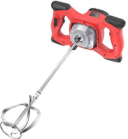 IMAYCC Mezclador de Mortero 2100 W, 270 – 930 Rpm 6 Velocidades de Ajuste Hormigonera 220 V, Varilla en Espiral M14 Para Mortero Ø 120 Mm, Batidora Manual Para Forro, Yeso, Color Mezcla de Cemento