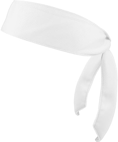 PATIKIL Fascia per Testa, Fascia per Testa Ninja Karate Regolabile, Fascia per Testa Traspirante per Allenamento Sportivo, per Uomo e Donna, Corsa, Tennis, Yoga, Bianco