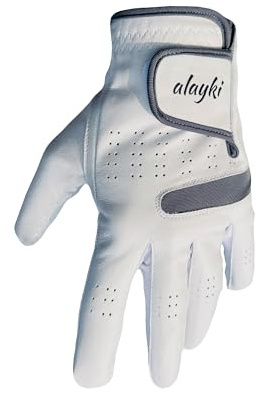 Premium Golf Glove for Left Hand - 100% Natural Sheep Leather - Superior Grip & Comfort - Lightweight, Breathable, Durable - Ideal for Golfers of All Levels - Flexible Fit for Men & Women (Medium)