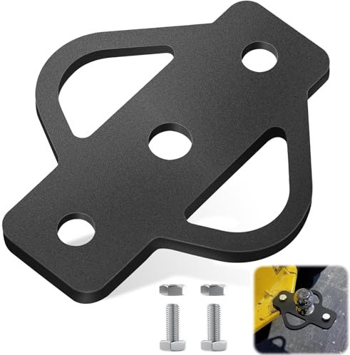 AXGG Gancio di Traino Universale per Trattorino Tagliaerba con Bulloni, Testa Sferica, Accessorio in Acciaio, Robusto e Durevole (3 Vie Gancio)