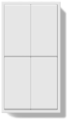 BSEED LIFE strömbrytare infälld 2 fack 1 väg 2 fack 1 väg, dubbel 80 x 150 mm modern väggströmbrytare med PC-ram, knappströmbrytare med kabelklämmor och klor, enkel installation, strömbrytare vit