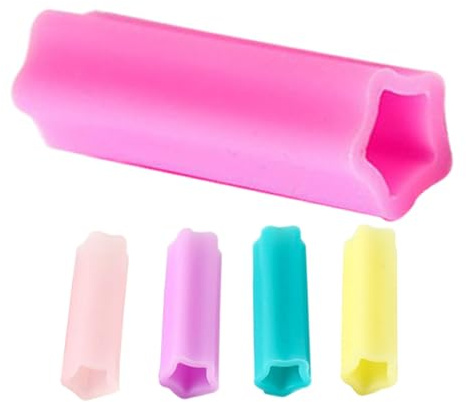 HONMEET Fundas Protectoras De Silicona Para Tijeras De Manicura y Cortacutículas, 5 Unidades, Tamaño Estándar, Antideslizantes y Seguras, Para Cuidado Profesional y Doméstico