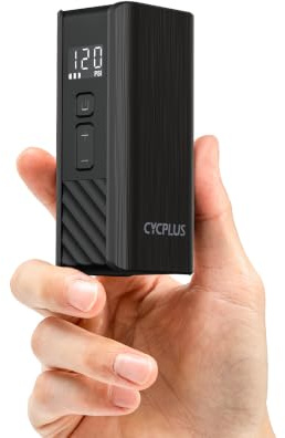 CYCPLUS A3 Mini Elektrisk Cykelpump 120 PSI, BLDC Motor | 2000mAh batteri, Auto Stop, Presta- och Schraderventil, snabb uppblåsning, för MTB, elcykel och motorcykel