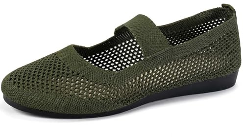 Générique Chaussures Orthopediques Femmes Confort Ete Décontractées Chaussure de Marche Pied Large sans Lacets Barefoot Baskets Mesh Slip on Ballerines Antidérapante de Sport Légère