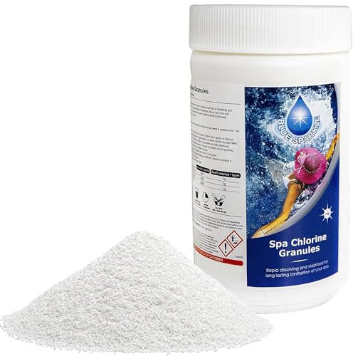 1 Kg STABILISED Chlorine Granules for Hot Tub Spa and Swimming Pool Water Treatment for Rapid Disinfecting and Cleaning