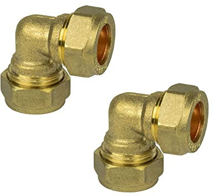 Wärmer System Brass Compression Elbow 15mm (2)