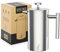 Coffee Llama™ French Press | 1 Litre | 8 Cups Cafetiere Doubled Walled Portable Stainless Steel Coffee Press for Home, Travel & Camping with 3 Extra Filters
