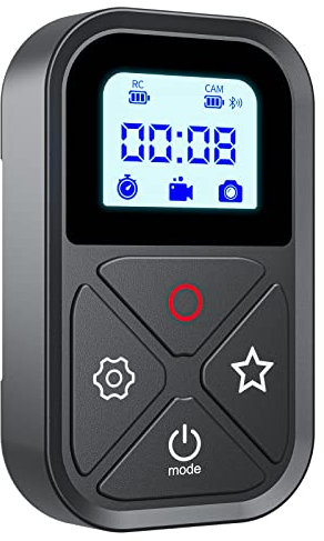 Intelligente Kabellose Bluetooth-Fernbedienung für GoPro Hero 13/12/11/10/9/8/MAX, Remote Control für GoPro Hero Black Zubehör mit LED Display, Magnet-Ladeanschluss und Handgelenkriemen