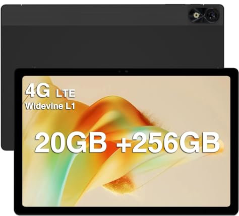 DOOGEE T10 Plus Tablet 10.5 Zoll, Android Tablet 20GB RAM+ 256GB ROM(1TB TF), 2K 1920 * 1200 Octa-Core,8250mAh Akku, 13MP+8MP Kamera, Tablet PC 4G LTE/5G WiFi/Widevine L1/GPS/mit Hülle 2024