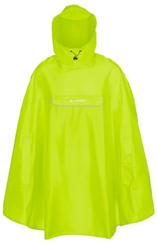 VAUDE Valdipino Poncho, wasserdicht und winddicht, neon yellow uni, L
