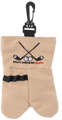 Cucioki Golf Ball Storage Bag Holder This Funny Golf Gift is Sure to Make a Laugh Store Your Golf Accessories Stocking,Brown
