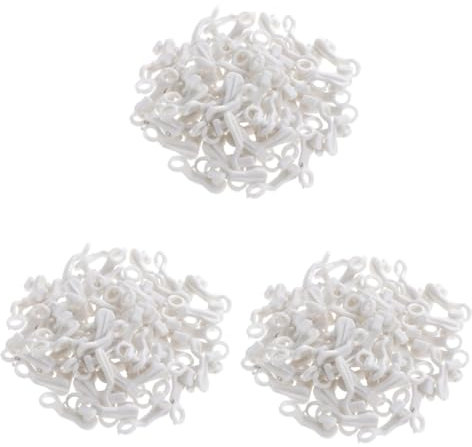 SHOWERORO 150pezzi Ganci Scorrevoli s Forma per Tende Accessori per Guide Tende Facili da Usare e Compatibili con Rod Standard per Finestre e Docce