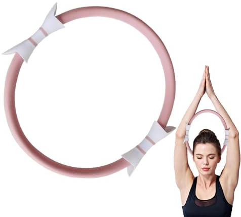 Pilates-Ring für Frauen, Pilates-Übungsring – Lichtgewicht von 35,6 cm (14,96 Zoll), Fitness-Ring, Pilates Hoop, doppelter Grip, Trainingsgeräte – Tönung Yoga Zubehör