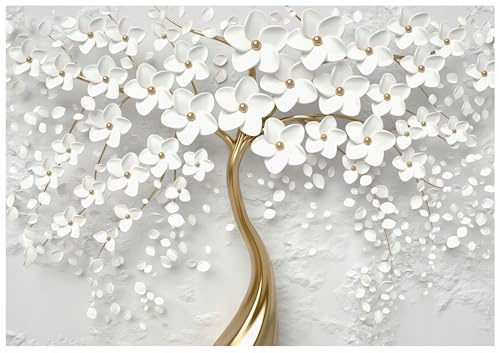 WallArena Non-Woven Fototapet bambu – 300x210 cm – Fototapet 3D Effekt För Vardagsrum Och Sovrum – Modern Väggtapet I Vlies, Inkl. Lim – Tropisk botanisk natur