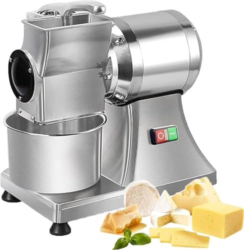 Râpe À Fromage Électrique Professionnelle 900W, Broyeur Inox Haute Puissance Avec Couvercle De Sécurité, Robot De Cuisine Pour Fromage Et Noix, 60kg/h Pour Restaurants Et Pizzerias
