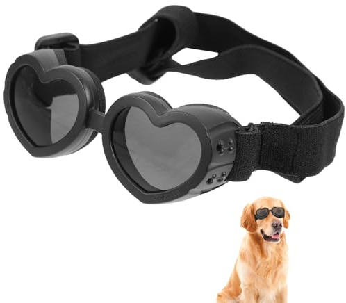 BETOOKY Gafas de Verano para Mascotas Negras de Pc, Gafas Protectoras a Prueba de Viento para Perros Pequeños, Accesorio de Ropa para Exteriores y Fiestas
