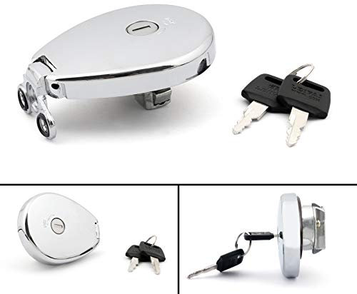 Areyourshop Tankdeckel und Schlüssel,Tankdeckel Abschließbar für Kawasaki ZR1100 Zephyr/BJ250/VN1500/ZL600/BN125A/EL250/EN400 Vulcan /ZL400 Eliminator