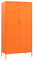 vidaXL Kleiderschrank Garderobenschrank Dielenschrank Schlafzimmerschrank Stahlschrank Lagerschrank Mehrzweckschrank Schrank Orange 90x50x180cm Stahl