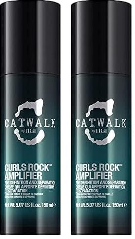 Catwalk di TIGI Curls Rock Amplifier Crema Arricciante per Definizione e Controllo de Capelli Ricci, 150 ml (l'imballaggio può variare) (Confezione da 2)