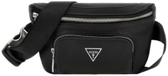 GUESS Certosa Saffiano Eco Compact Bum Bag Black