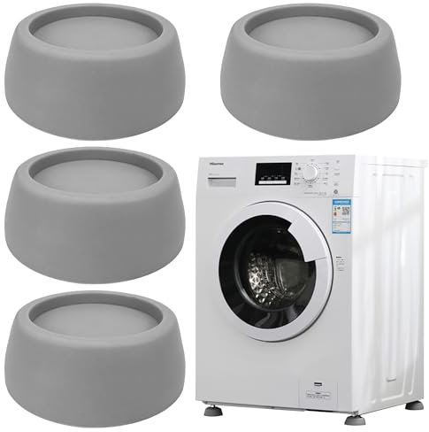 4 Stück Waschmaschine Füße Pad,Antivibrationsmatte Waschmaschine Füße,Waschmaschine Vibrationsdämpfer, Schwingungsdämpfer für Waschmaschine Trockner,Kühlschrank,Tisch