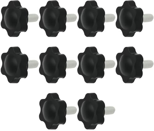 ECSiNG 10st M6x14mm Pedallåsskruvar Pedal Fasta skruvar Kompatibel med Logitech G25 G27 G29 G920 G923 Plum Blossom Manuellt åtdragen skruv