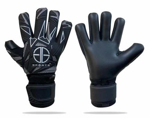 GG Sports Youth Football Gloves 4mm All-Weather Grip & Removable Finger Spines Negative Cut Mesh Body Goalie Goalkeeper Gloves | Latex Strap Easy Wrist Entry for Kids & Adults Girls & Boys (4)