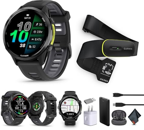 Garmin Forerunner 970 Smartwatch (Carbon Gray) + Access 600 M-XL Bundle