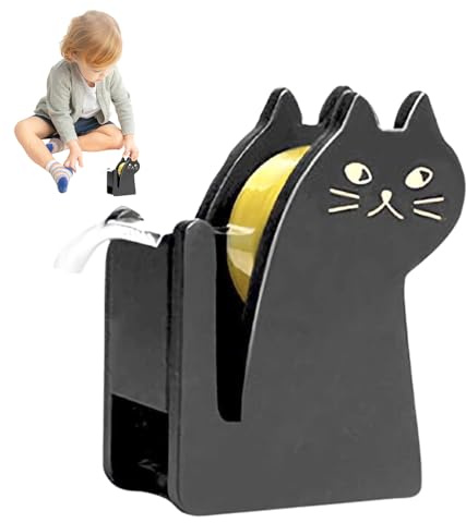 Distributore di nastro adesivo in legno a forma di gatto – Distributori di