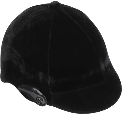 Casque D’équitation Garçon et Filles Réglable, Circonférence 55-60cm, Noir