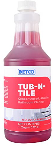Detco-Tub-N-Tile -Multi-Purpose Cleaner-Concentrated, Great on Soap Scum and Grime Remover - Just add 4 oz. to your spray bottle of water.Great for tubs, tile, and bathroom cleaner - 32 oz
