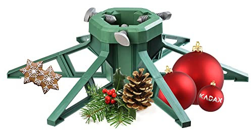 KADAX Support pour Arbre de Noël avec Réservoir d'Eau - Plastique Robuste pour Différentes Tailles (Hauteur jusqu'à 3,5 m)