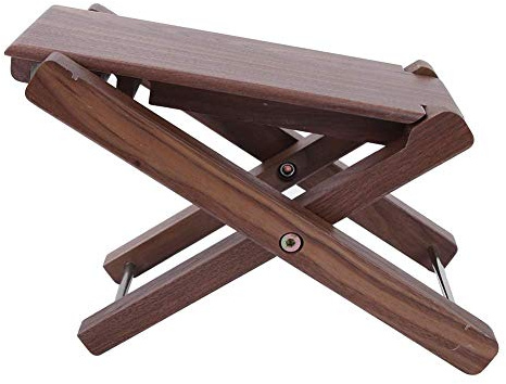 Wood Guitar Footstool, Folding Anti-Slip Design, Classical Foot Rest with Solid Wood for Guitarists Performers and Home Practice
