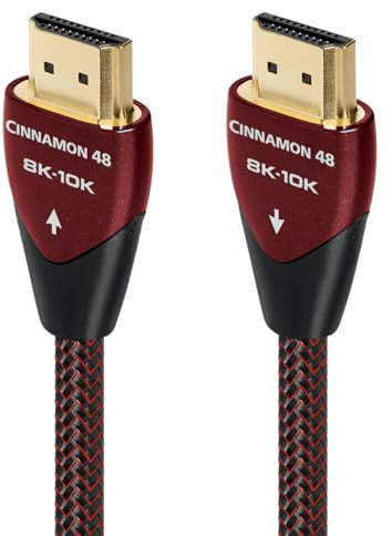 AudioQuest Cinnamon 48 2.1 HDMI Cable - 8K/10K Ultra HD, Gaming, High-Speed, 48Gbps, HDR, eARC - 2.25m