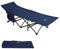 ALPHA CAMP Campingbett Faltbar mit Seitentasche, Feldbetten Klappbar bis 250 kg für Camping, Indoor, Outdoor, 190 * 67cm, Cyan-Blau