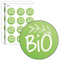 Avery - 140 Bio-Etiketten, rund, selbstklebend, 35 mm, recyceltes Papier, Bio – 4 A4-Bögen mit Bio-Aufklebern für Unternehmer, Smallbusiness, Bio-Produkte
