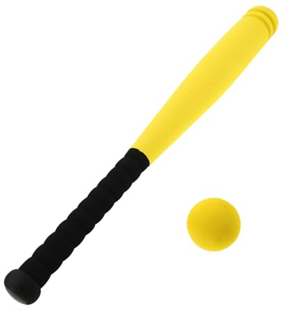 POPETPOP Bat De Baseball Doux pour Enfants Match De Baseball en Plein Air Chauve-Souris Enfant en Bas Âge pour Tout-Petits De Balle De Chauve-Souris Jaune Eva