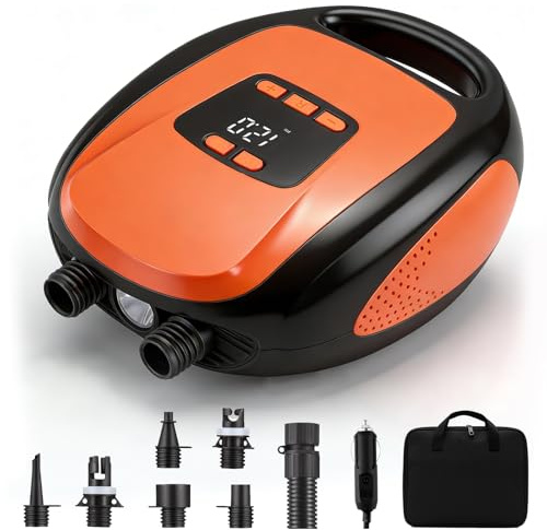 Pompa aspirante elettrica, 20 psi, pompa gonfiabile, pompa SUP con funzione intelligente di spegnimento automatico a due fasi, pompa d'aria elettrica, SUP per padelboard, SUP gonfiabile e barca (tipo)