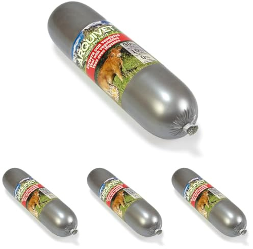 ARQUIVET Salsicce di manzo con Verdure - alimento umido per cani - manzo con ortaggi - 500 g (Confezione da 4)