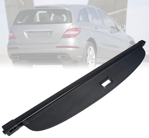 Copertura di carico Retrattile per vano Bagagli Posteriore,per Mercedes Benz R Klasse W251 2006-2013 Copribagagliaio Retrattile Resistente ai Raggi UV Tronco Privacy Cappelliera