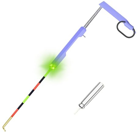 Indicatore di morso per pesca, indicatore LED intelligente per abbocco, indicatore per pesca notturna, per acqua dolce e salata, laghi, fiumi, viaggi notturni, barche, campeggio e lancio