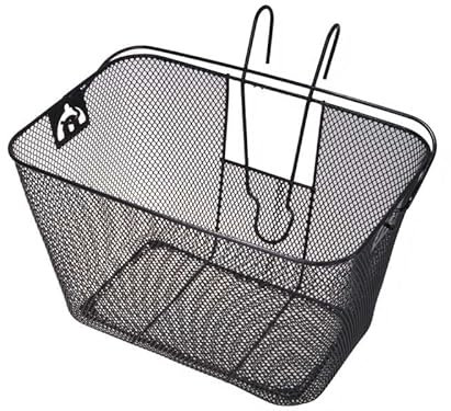 BISOMO Fahrradkorb mit Haken Lenkerkorb Einkaufskorb mit Bügel Schultaschenkorb 22 Liter E-Bike