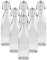 simpa Vintage Style Clear Glass Bottles with Swing Top Lids. Square 750ml Bottles - Set of 6